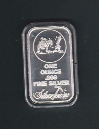 1 Oz.  Silvertowne Silver Bar With Capsule