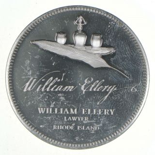Sterling Silver - William Ellery - 0.  925 Silver - 32.  5 Grams Round 796 2