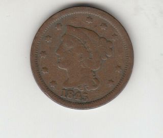 1845 Usa Large Cent