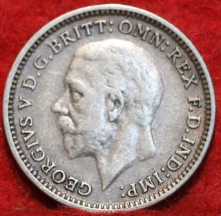 1931 Great Britain 3 Pence Silver Foreign Coin