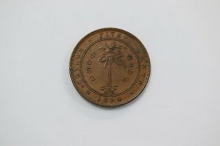 Ceylon 5 Cents 1890 Sharp Details Victoria B20 K2263