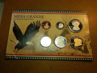 2011 - Mesa Grande - U.  S.  American Indian Tribe - Uncirculated Coin Set Geronimo