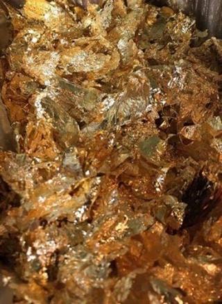 20 Grams Gold Leaf Flakes Big Yellow Luster