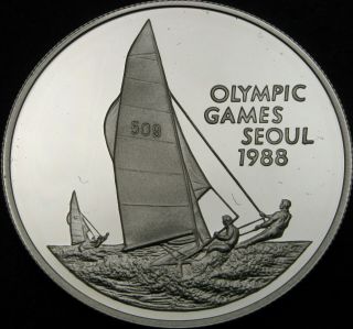Cayman Islands 5 Dollars 1988 Proof - Silver - 1988 Olympic Games - 595 ¤
