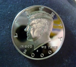 2000 - S SILVER PROOF KENNEDY HALF DOLLAR ULTRA CAMEO 90 SILVER COMBINED 3