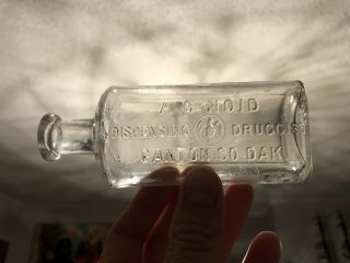 A.  G.  Noid Druggist Bottle From Canton,  South Dakota