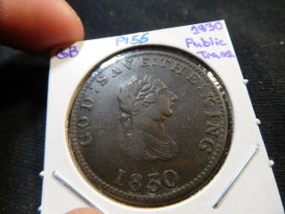 P155 Great Britain Isle Of Man 1830 For Public Accommodation 1/2 Penny