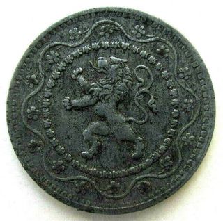 Belgium Coins,  10 Centimes 1916,  Lion,  World War I : German Occupation