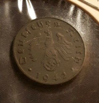 Third Reich 5 Pfenning,  Nazi Coin,  Ww2,  Nickel,  Old,  German