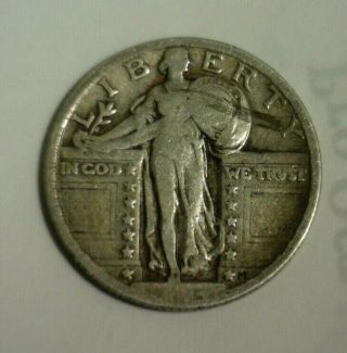 1924 Silver Standing Liberty Quarter Circulated Looking Coin