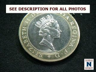 Noblespirit (ct) Premium World Coins 1997 Britian 2 Pounds Gem K976