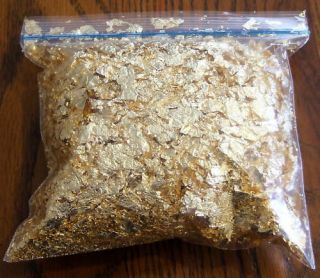 20 Grams Gold Leaf Flake - Huge Flakes - 100 Satisfaction Guarantee