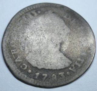 1783 Mi Spanish Peru 1 Reales Piece Of 8 Real Us Colonial Pirate Treasure Coin