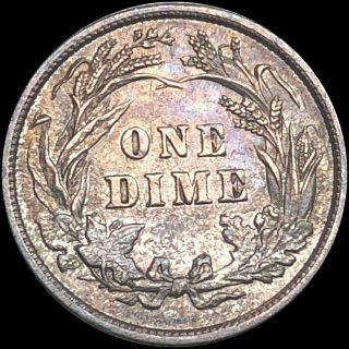 1897 Barber Silver Dime APPEARS UNCIRCULATED High End ms bu Philly Collectible 2