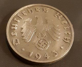 1943 B Nazi Germany Third Reich 1 Pfenning