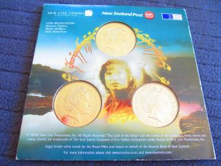 2003 Zealand Lord Of The Rings Set Of 3 X $1 Dollar Coins