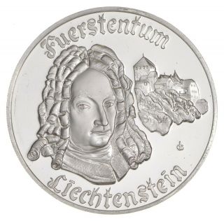 Sterling Silver - Principality Of Liechtenstein - 0.  925 Silver - 20g Round 447