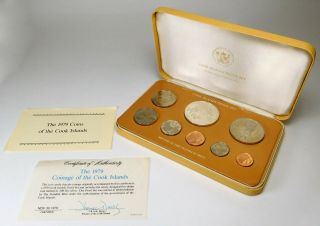 1979 Cook Islands Proof Set - 8 Coins