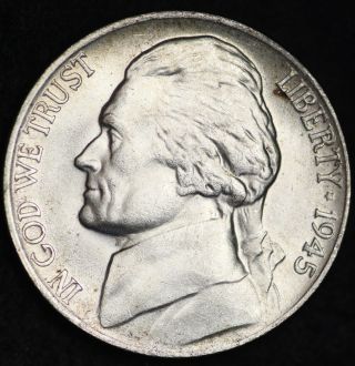 Uncirculated 1945 - P Silver Jefferson War Nickel