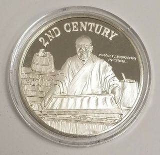 1997 Cook Islands 50 Dollar Proof Silver 2nd Century - Rare Gg06