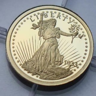 14k SOLID GOLD 1933 DOUBLE EAGLE LIBERTY PROOF COIN 3