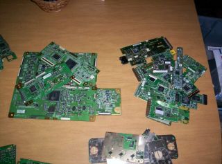 5 LBS OF GOLD PLATED CIRCUIT BOARDS Slot Processors T - Con LNB SCRAP RECOVERY 5