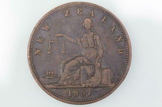 Penny Token 1857 Day And Mieville L.  314 Almost Fine