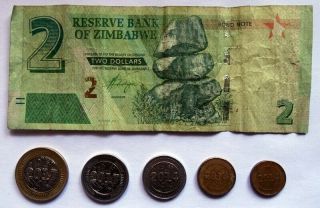 Zimbabwe Bond Notes And Coins
