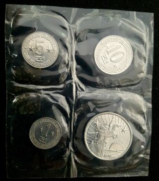 Korea N.  1959 1978,  2 Stars Coins Complete Set