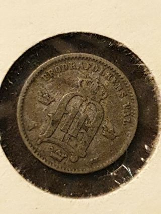 Norway 10 ORE 1876 Norse SILVER,  World Coin,  Rare, .  99 2
