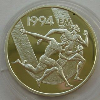 Finland 100 Markkaa 1994 Silver Proof Coin Ancient Runners