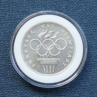 Poland 1976 Montreal Olympics Silver Coin 200 Zlotych