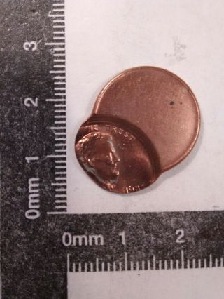 1985 Lincoln Memorial Cent Coin Usa // Off Center Error Bu