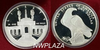 1984 - S U.  S.  Proof Silver Dollar Olympic Commemorative W/box &