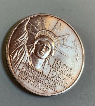 1986 100 Franc Silver Coin,  1 - 1976 Kennedy 1776 - 1976 Bicentennial