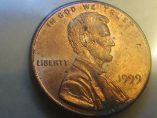1999 P Lincoln Memorial Cent Wide Am And Die Clash On Back In Building