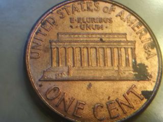 1999 P Lincoln Memorial Cent WIDE AM and die clash on back in building 5