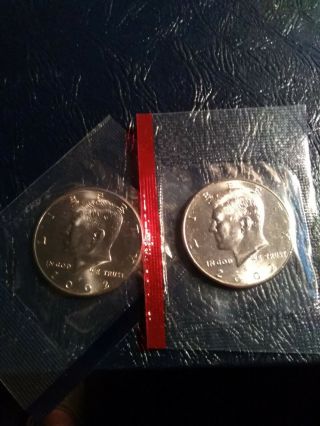 2002 - P&d Kennedy Half Dollar " Uncirculated " In Cello