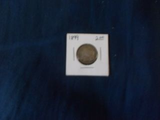 1899 Straits Settlements 10 Cents Silver Coin,  Low Mintage Date