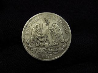 1875 Mexico Silver 50 Centavos 2