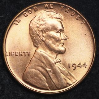Red Uncirculated 1944 Lincoln Wheat Penny