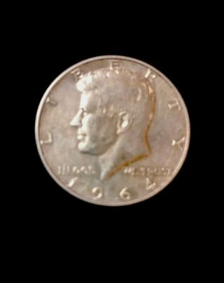 1964 D Kennedy Half Dollar Silver Circulated - 9111