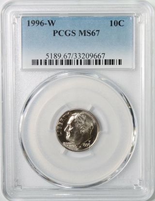 1996 - W Roosevelt Dime P.  C.  G.  S.  Ms - 67 Certified