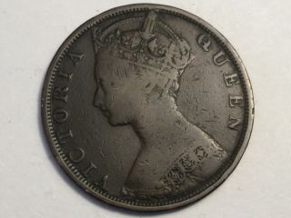 Hong Kong 1901 1 Cent Coin Circulated