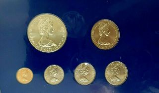 First Coinage Of The British Virgin Islands,  1973 6 Coin Proof Set
