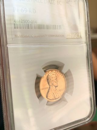 1960 Small Date One Cent Penny NGC PF 69 RD Tied For Top Pop 3