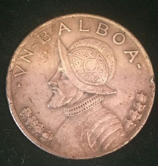 Vintage 1931 Republica De Panama Vn Balboa Ley 0.  900 (90) Silver 26.  73 Gr.  Coin