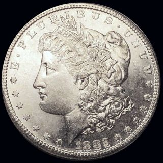 1882 - S Morgan Silver Dollar Gemmy Uncirculated Highly Collectible Coin No Res