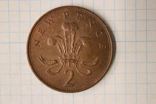 Gb Two Pence 2c 1971 Coin Queen Elizabeth D - G - Reg - F - D Circulated