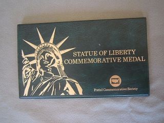 1985 Statue Of Liberty Commemorative Medal & Fdc 1st Day Cover W/